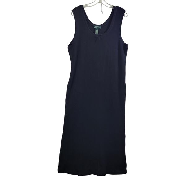 Lauren Ralph Lauren Dresses & Skirts - Lauren Ralph Lauren Black Knit Ribbed Sleeveless Maxi Dress Size 1X  61625-1145